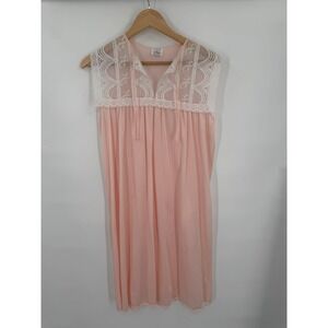 Milco New York Nightgown Womens M Loungewear Relaxed Classic Lace Romantic